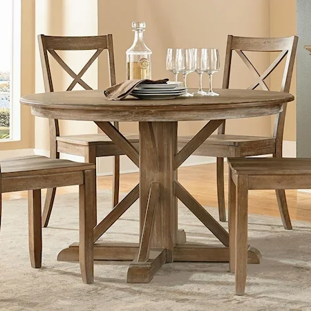 Round Pedestal Dining Table